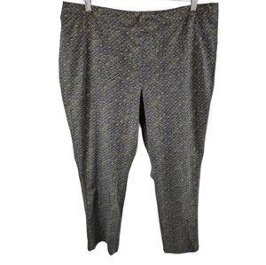 Isaac Mizrahi Live Pattern Pull On Dress Pants 2X